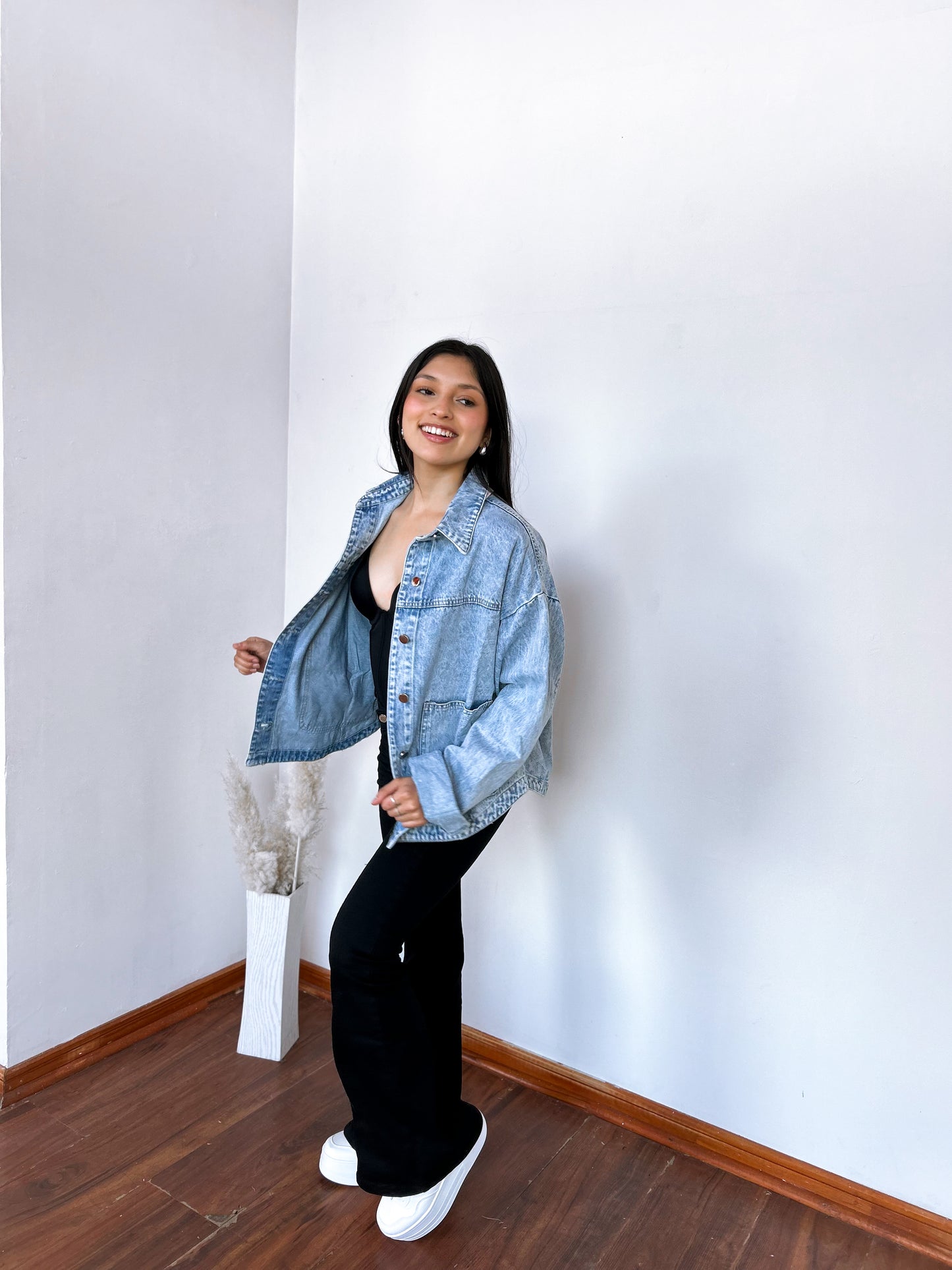 Chaqueta oversize jeans