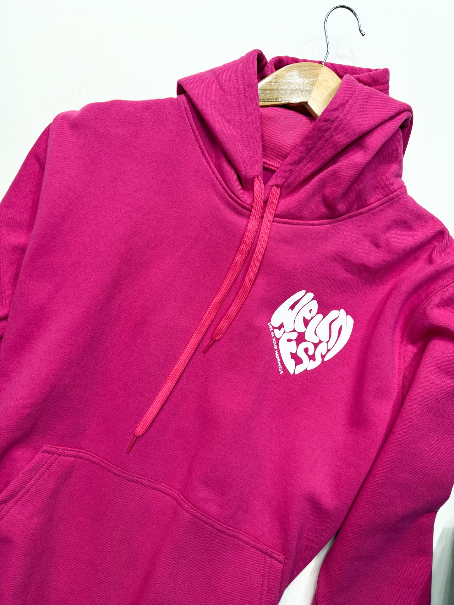 Poleron fucsia corazón💓