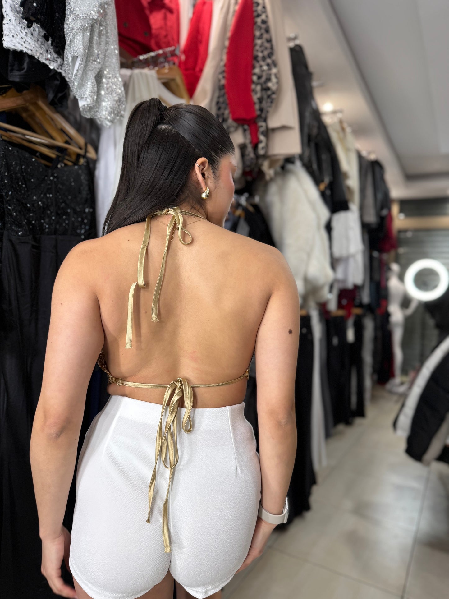 Top metalizado premium