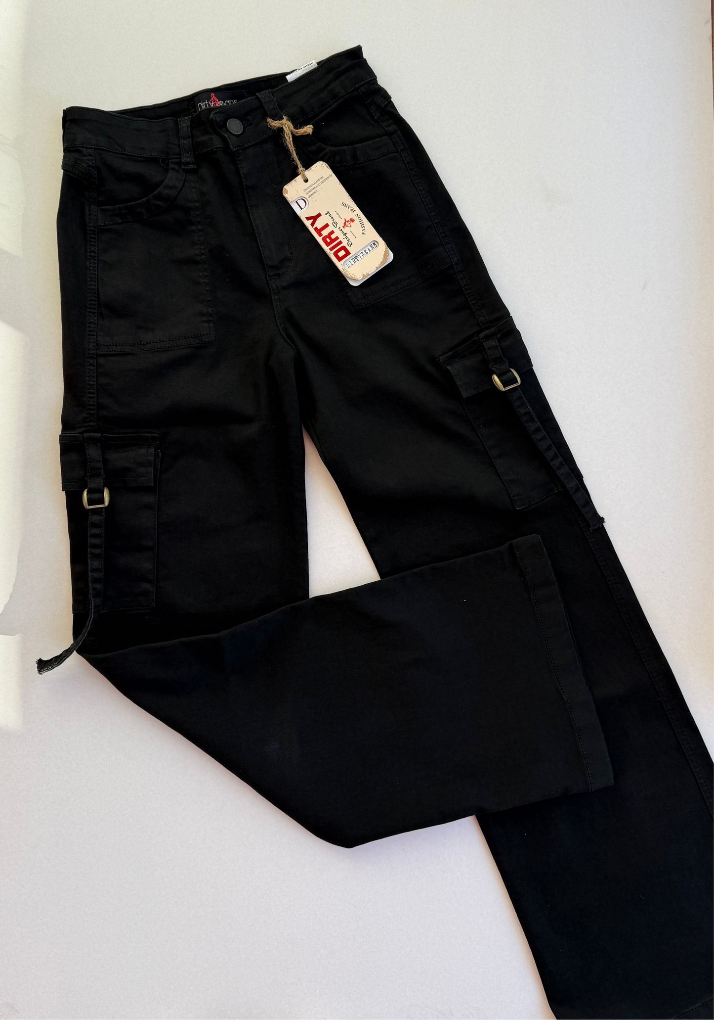 Jeans cargo negro Dirty