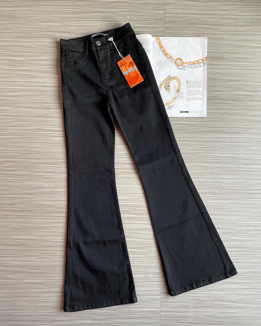 Jeans Flare paradise negro basick🤍