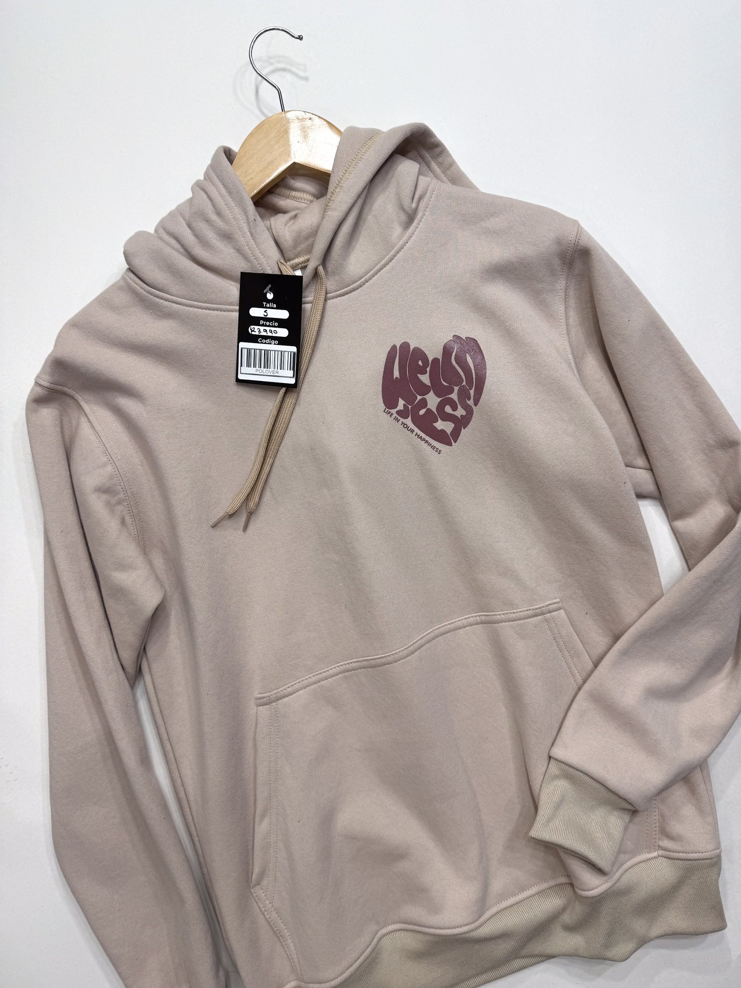 Poleron beige corazón 🤍