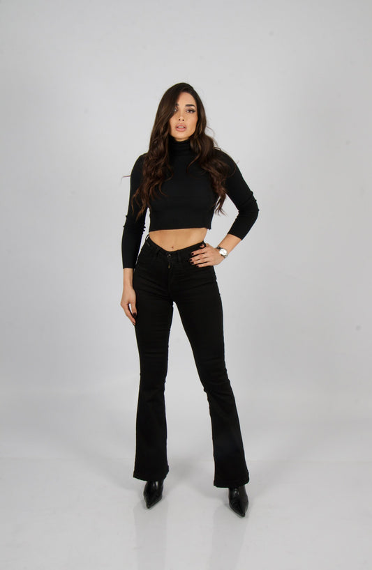 Jeans Flare snt negro🖤