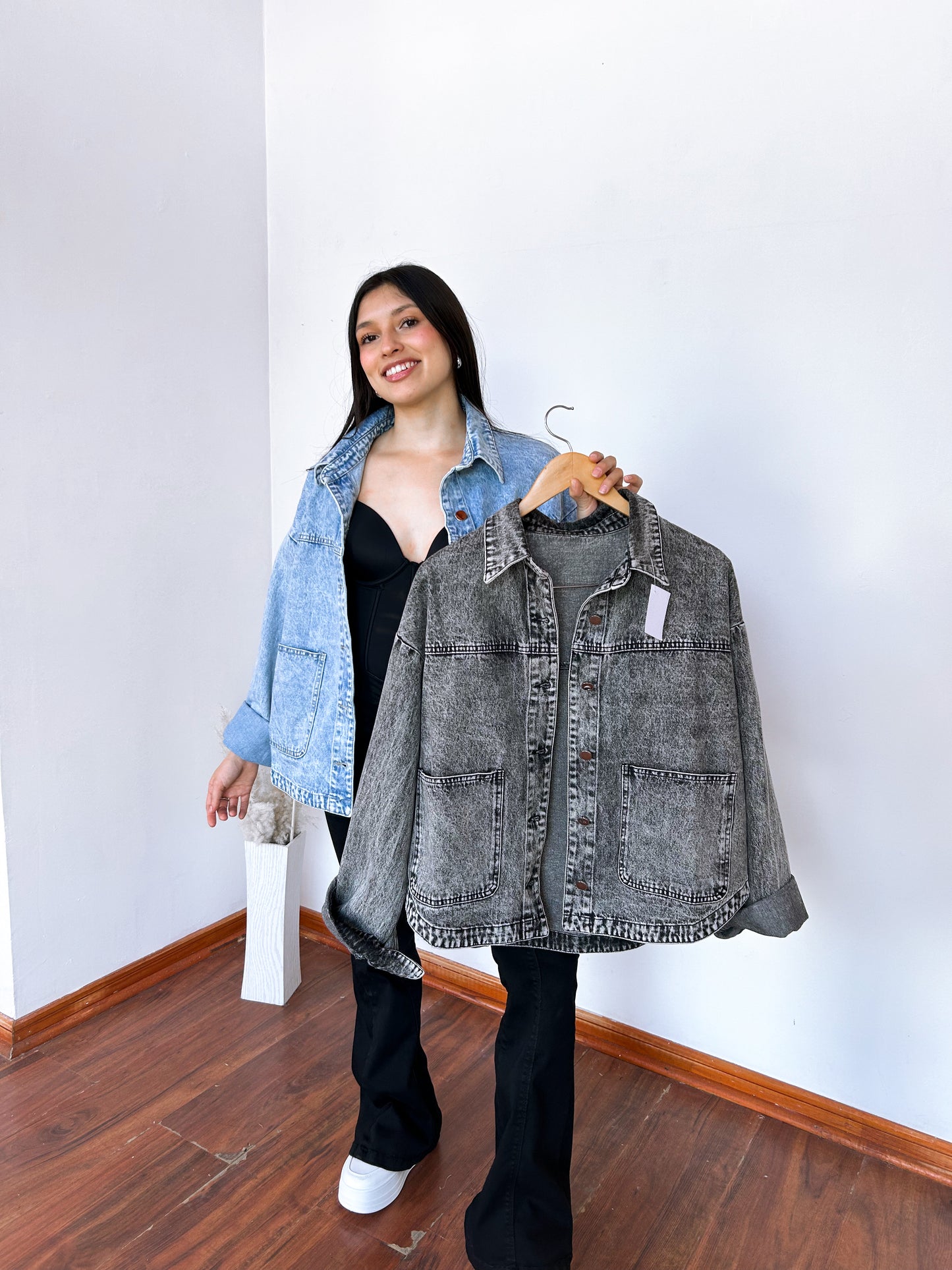 Chaqueta oversize jeans