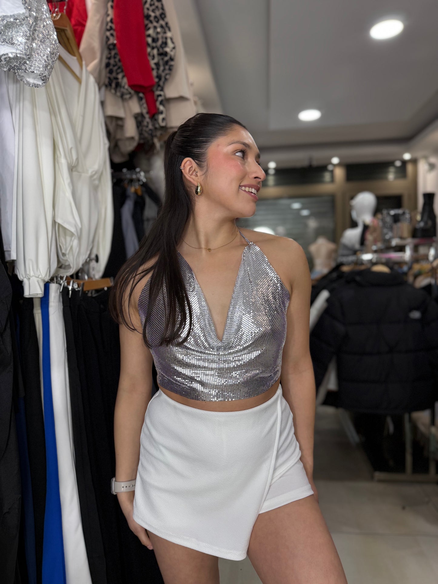 Top metalizado premium