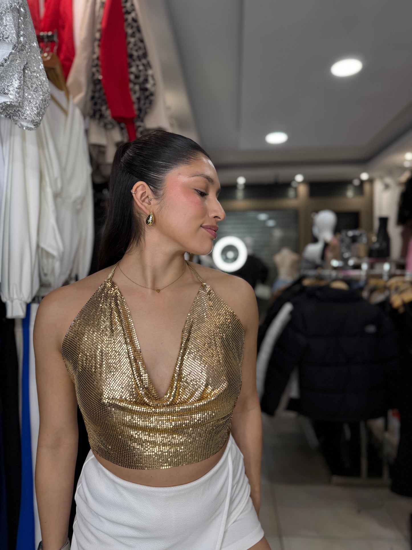 Top metalizado premium