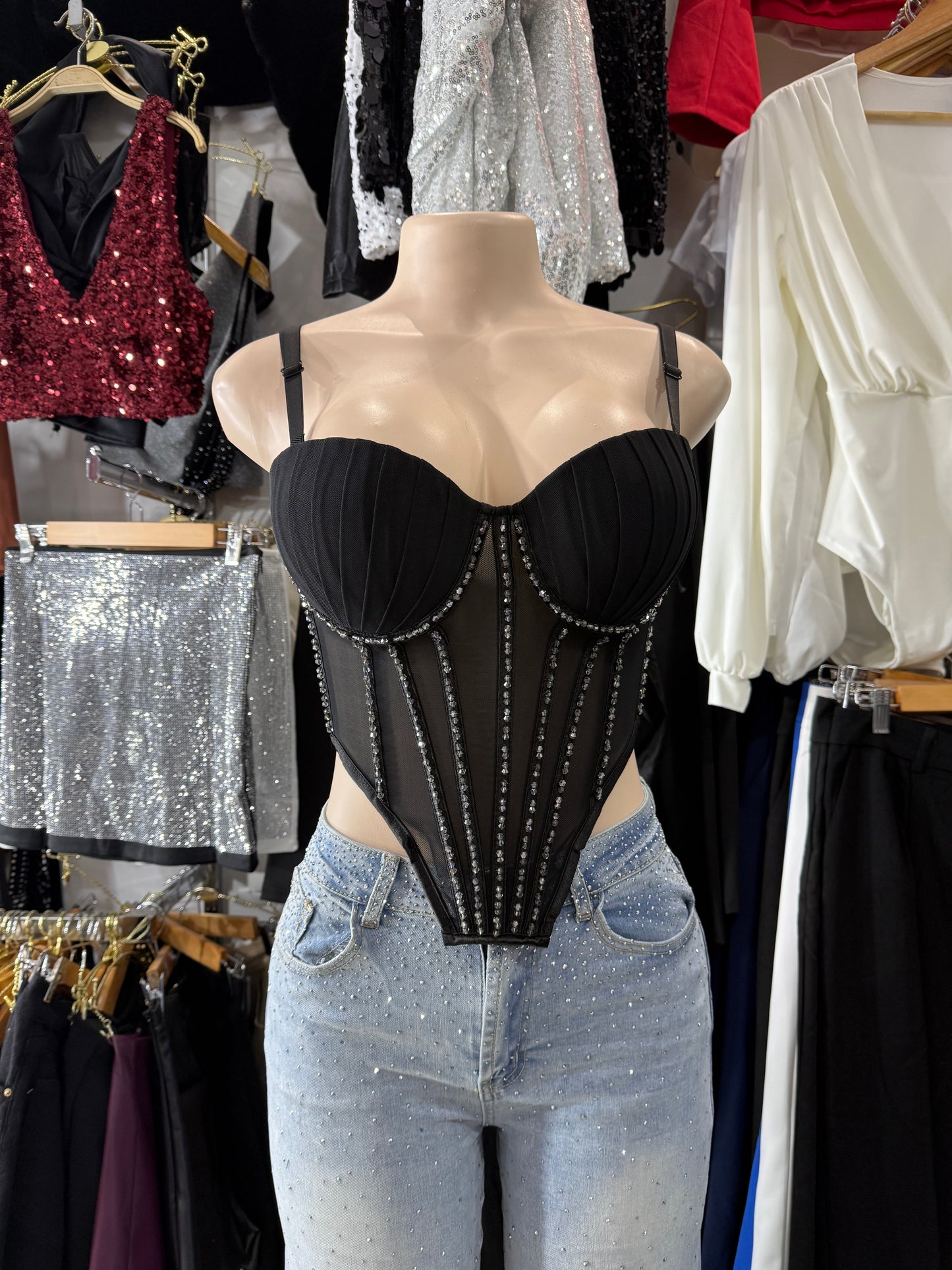 Corset premium brillos