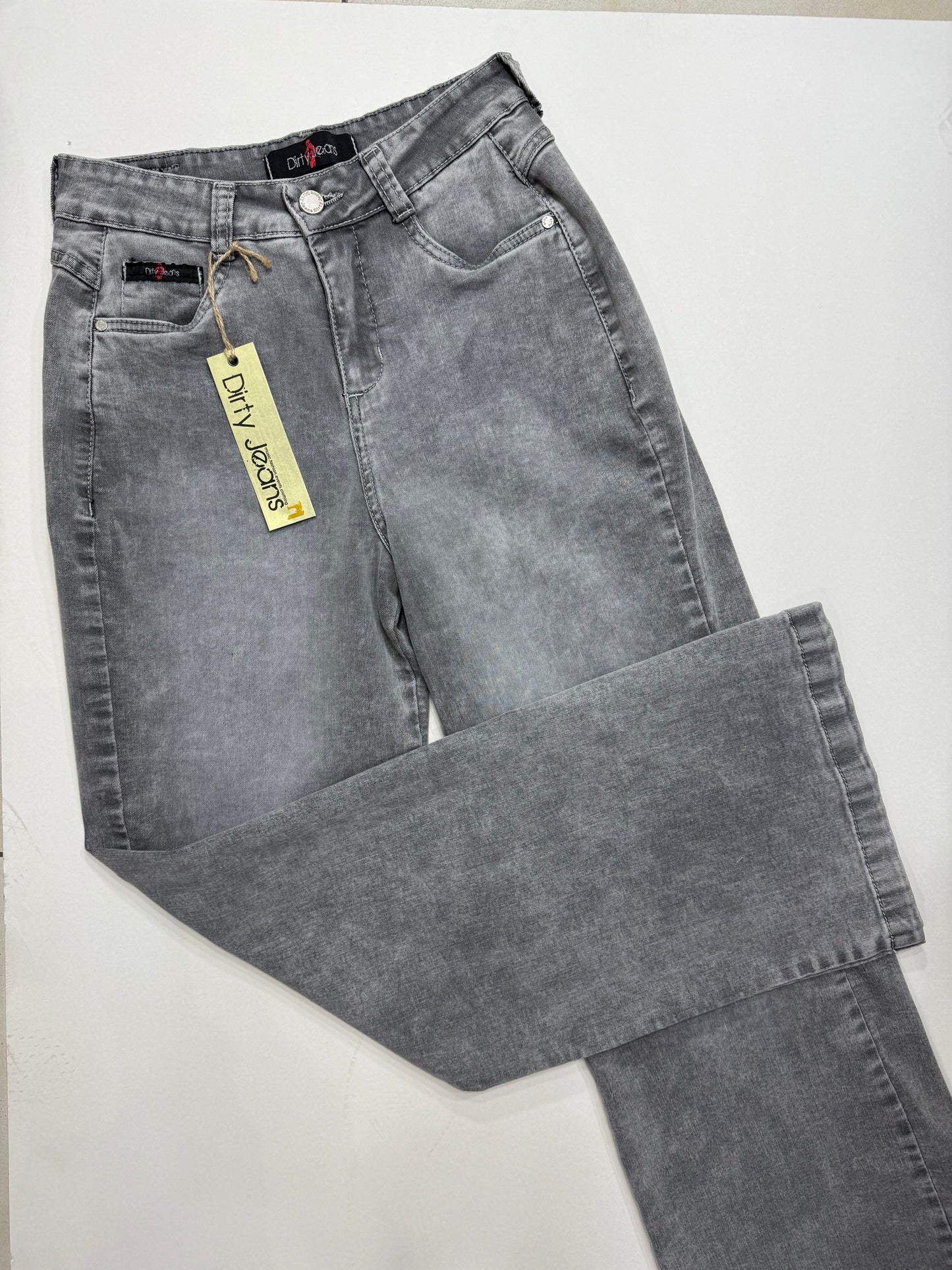 Jeans wide leg gris Dirty